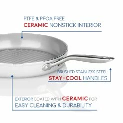 TECHEF CeraTerra - 12 Inch Grill Pan -Premium Sales 0124903762db424fa1a4041511a5c264 5aaef38a 47f0 4d6b 9116 3b7ec3ec68fb 1080x