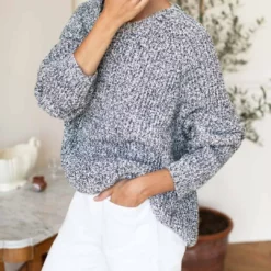 Emerson Fry Ryan Heavy Sweater in Marled Ivory/Navy - women -Premium Sales 05991258294841a89e5e615fbacf7a7c b7bcdcac 56cf 4328 96ee 5dba2980bd1a 1080x