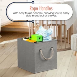 Ornavo Home Foldable Linen Storage Cube Bin with Rope Handles - Set of 6 -Premium Sales 0a48ee7d8ad74cfc9420848124057566 241e5490 77ec 4c1e a274 dedd1974c078 1080x