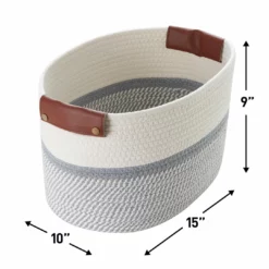 Ornavo Home 3 Pack Woven Cotton Rope Shelf Storage Basket with Leather Handles -Premium Sales 0fe11f8bcf50470daae133670db2751a 2a49c8fd 962e 4dea 9e2f 5e692dbcc230 1080x