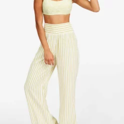 Billabong Daybreak Wide Leg Pants in Salt Crystal - women