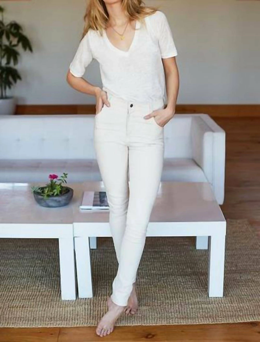 Emerson Fry Emerson Luxe T - Off White in Off White - women 3 Emerson Fry Emerson Luxe T - Off White in Off White - women