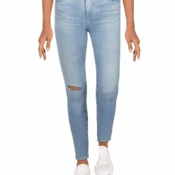 Adriano Goldschmied Womens Destroyed Ankle Skinny Jeans