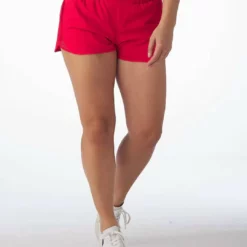 Glyder Running Short in Cherry - women