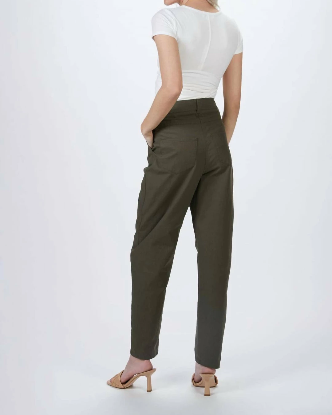 Humanoid Peggy High Waist Pants in Military - women 5 Humanoid Peggy High Waist Pants in Military - women - Image 3