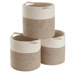 Ornavo Home 3 Pack Woven Cotton Rope Shelf Storage Basket with Handles -Premium Sales 1e275f16fec542f6b6777dff528f1638 f074b85a 3bb2 48ca 9f3e 0b58aea69a8c 1080x