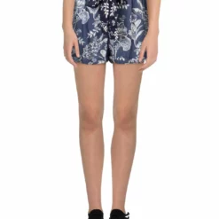 Angie Womens Printed Pull On Casual Shorts