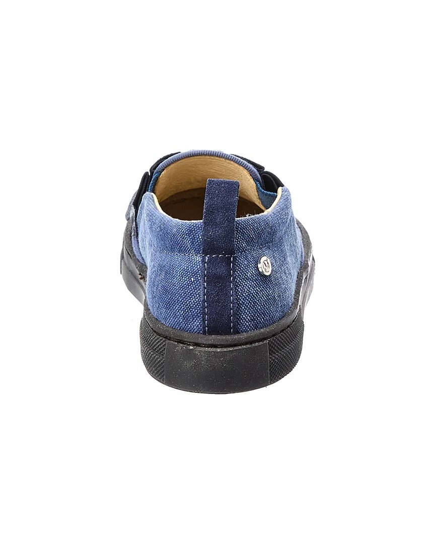 Naturino Caserta Suede-Trim Canvas Sneaker - kids 5 Naturino Caserta Suede-Trim Canvas Sneaker - kids - Image 3