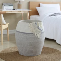 Ornavo Home Extra Large Woven Cotton Rope Tall 25" Height Laundry Hamper Basket with Handles -Premium Sales 2f8d0154637745f7bc31e8cb26685a21 3815db09 e5d7 4436 86f3 fb3fdef915b9 1080x