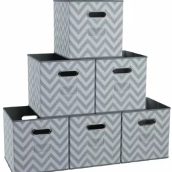 Ornavo Home Chevron Foldable Storage Cube Bin with Dual Handles -Premium Sales 2fedabf0e63e4d69b00b666f8623e474 1080x