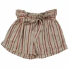Angie Womens Striped Belted Casual Shorts