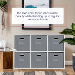 Ornavo Home Foldable Storage Cube Bin with Dual Handles & Window Pockets 19 Ornavo Home Foldable Storage Cube Bin with Dual Handles & Window Pockets -Premium Sales 4065a0e6880e40b29b4696ab0323c8fa 1080x