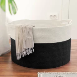 Ornavo Home Extra Large Round Cotton Rope Storage Basket Laundry Hamper with Handles -Premium Sales 4280cbfe94574578916e78dbd653d80a 1080x