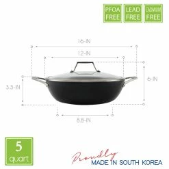 TECHEF Onyx Collection - 5 Quart Chef Pan -Premium Sales 430ebb874b1c4035a27ed67ab6cffab1 bced5f61 4930 4ad5 8c54 c9c0d16fb12b 1080x