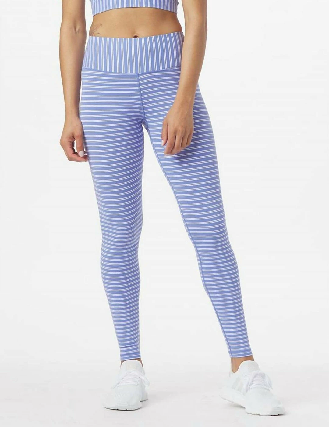 Glyder Sultry Legging in Periwinkle Stripe - women 3 Glyder Sultry Legging in Periwinkle Stripe - women