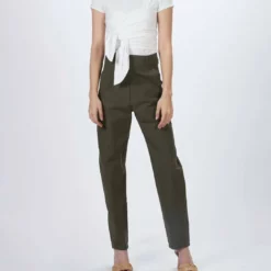 Humanoid Peggy High Waist Pants in Military - women