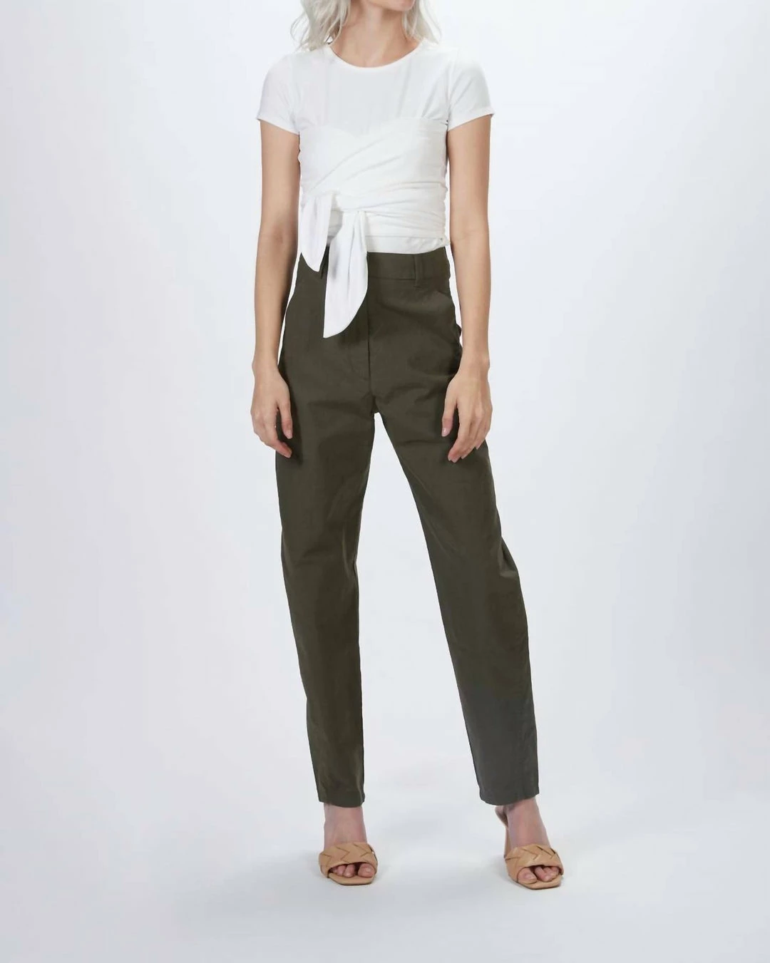 Humanoid Peggy High Waist Pants in Military - women 3 Humanoid Peggy High Waist Pants in Military - women