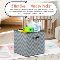 Ornavo Home Chevron Foldable Storage Cube Bin with Dual Handles -Premium Sales 4f8be4c22b3f4e639d0cbfa6151819bd 1080x