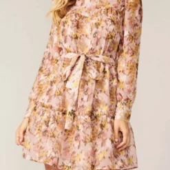Greylin Blake Jacquard Floral Dress In Blush - women