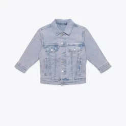 Molo Girls - Helene Denim Jacket in Blush Blue Wash - kids
