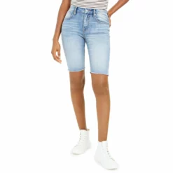 Vigoss Ace Womens Denim Light Wash Denim Shorts