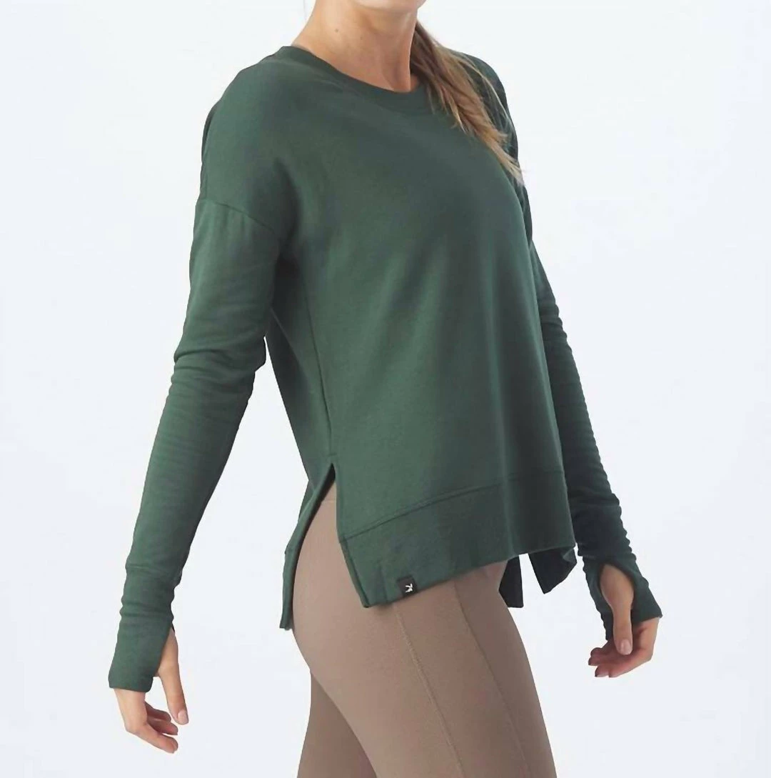 Glyder Lounge Long Sleeve in Forest - women 5 Glyder Lounge Long Sleeve in Forest - women - Image 3