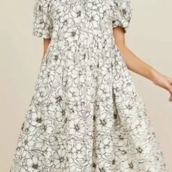 Christy Lynn Audrey Dress in Etched Floral - women