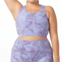 Glyder Full Force Bra in Lilac Tie-Dye - women