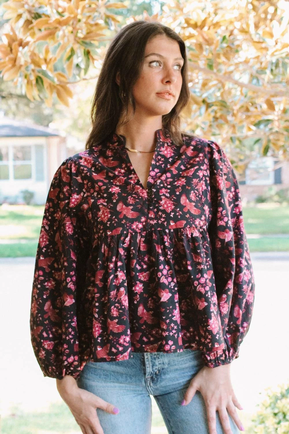 Victoria Dunn Middleton Blouse in Chinoiserie - women 3 Victoria Dunn Middleton Blouse in Chinoiserie - women