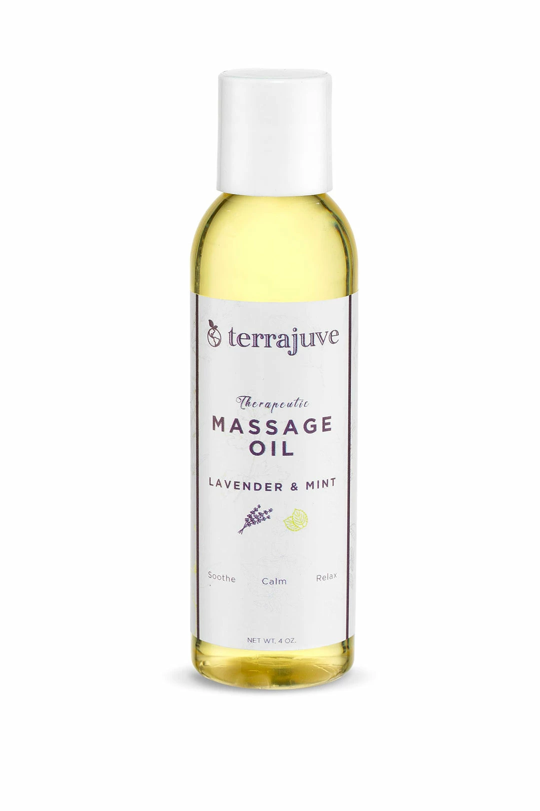 Terrajuve Lavender and Mint Therapeutic Massage Oil 3 Terrajuve Lavender and Mint Therapeutic Massage Oil