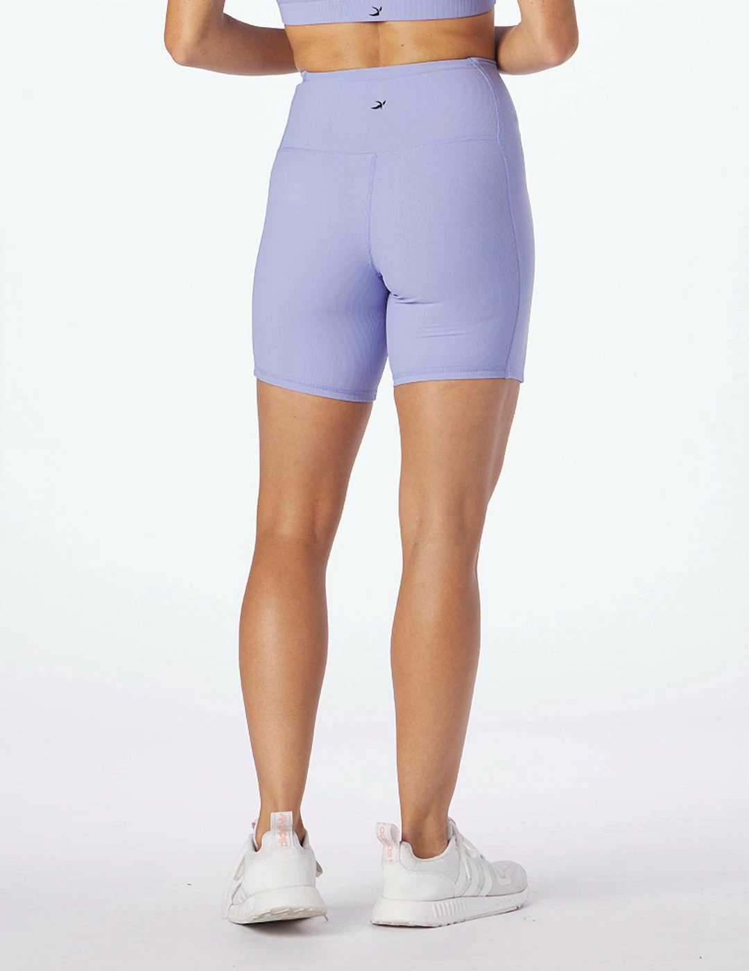 Glyder Sculpt Rib Directional Short in Lilac - women 5 Glyder Sculpt Rib Directional Short in Lilac - women - Image 3