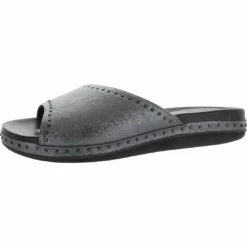 Volatile Foals Womens Metallic Studded Footbed Sandals