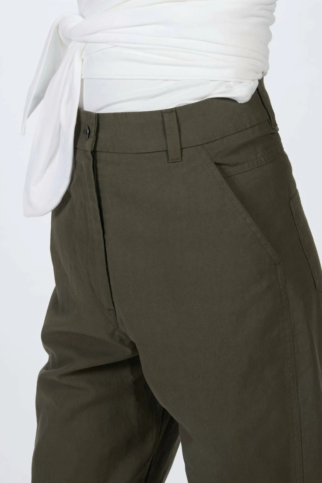 Humanoid Peggy High Waist Pants in Military - women 7 Humanoid Peggy High Waist Pants in Military - women - Image 5
