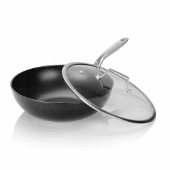TECHEF Onyx Collection - 12 Inch Wok/Stir-Fry Pan with Cover