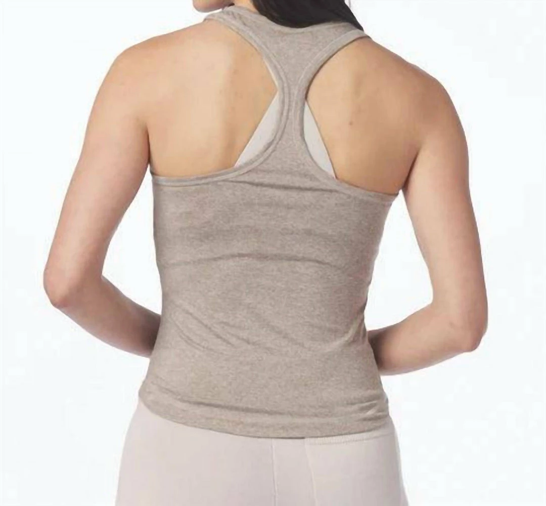 Glyder Simplicity Tank in Mocha Heather - women 4 Glyder Simplicity Tank in Mocha Heather - women - Image 2