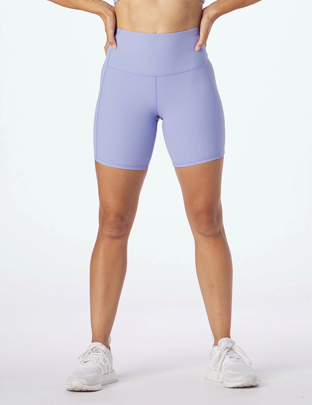 Glyder Sculpt Rib Directional Short in Lilac - women 3 Glyder Sculpt Rib Directional Short in Lilac - women