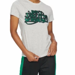 Pam & Gela Basic Crew Don'T Take It So Seriously Tee in Grey - women