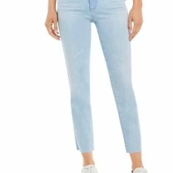 Adriano Goldschmied Womens Mid-Rise Button-Zip Fly Cropped Jeans