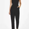 Greylin Maya Strapless Jumpsuit in Black - women