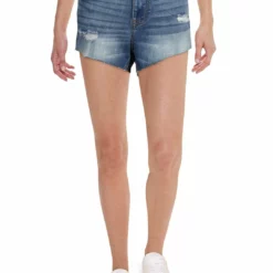 Vigoss Womens Distressed Raw Hem Shorts