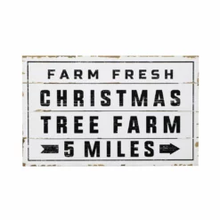 Sweet Water Decor Christmas Tree Farm Shiplap Wood Sign 15 x 24"