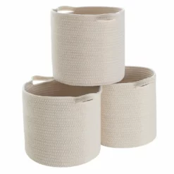 Ornavo Home 3 Pack Woven Cotton Rope Shelf Storage Basket with Handles -Premium Sales 88e7a4ef067e43fb9e73a4bf0994057e 23c793b0 fd06 4fce 9f60 23e6a5432060 1080x
