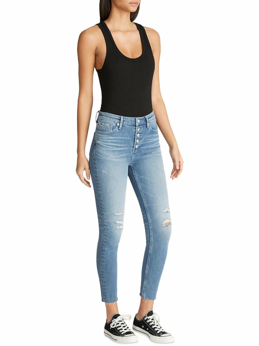 Vigoss Womens Destroyed High Rise Straight Leg Jeans 3 Vigoss Womens Destroyed High Rise Straight Leg Jeans