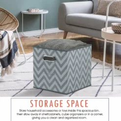 Ornavo Home Chevron Foldable Storage Cube Bin with Dual Handles -Premium Sales 8a1f4344f8e449d39d499d35def79929 1080x