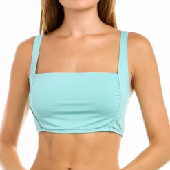 Carmen Marc Valvo Square Neck Twist Bikini Top - women