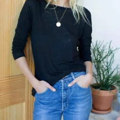 Emerson Fry Emerson Crewneck Top in Black - women