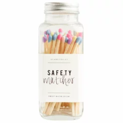 Sweet Water Decor Multicolor Rainbow Matches - Glass Jar