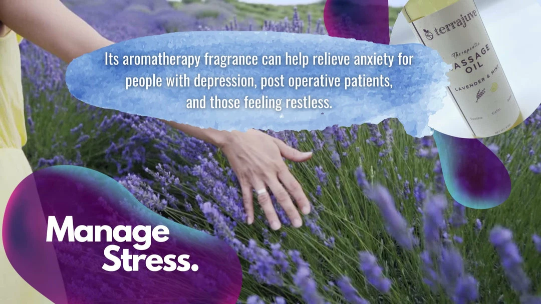 Terrajuve Lavender and Mint Therapeutic Massage Oil 6 Terrajuve Lavender and Mint Therapeutic Massage Oil - Image 4