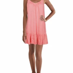 Billabong Juniors Beach Vibes Womens V-Neck Mini Shift Dress