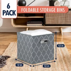 Ornavo Home Lattice Foldable Storage Cube Bin with Dual Handles -Premium Sales 9c45839793594710ab98f5badfd7eda8 1080x